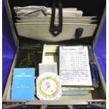 Briefcase containing mixed aviation information. Not available for in-house P&P, contact Paul O'