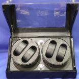 Electric four watch winder in good working order. P&P Group 1 (£14+VAT for the first lot and £1+