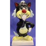 Lorna Bailey cat Speak No Evil. No cracks, chips or visible restoration. P&P Group 1 (£14+VAT for