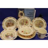 Royal Doulton Bunnykins; six bowls and one bowl signed B Vernon. Not available for in-house P&P,