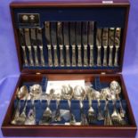 Fifty six piece Arthur Price boxed cutlery set. General surface scratches and use wear throughout