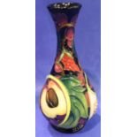 Moorcroft vase in the Queens Choice pattern, H: 16 cm. P&P Group 1 (£14+VAT for the first lot and £