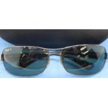 Ray Ban; polarised gents cased sunglasses. P&P Group 1 (£14+VAT for the first lot and £1+VAT for