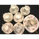 Vintage Paragon tea set for six in the Malandi pattern. Not available for in-house P&P, contact Paul