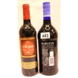 Bottle of Antiguo barrel aged red wine and 1L Harveys Bristol Cream. P&P Group 3 (£25+VAT for the