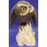 Large Spode ceramic, Little Owl, H: 22 cm. P&P Group 2 (£18+VAT for the first lot and £3+VAT for