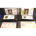 Five albums of first day covers. Not available for in-house P&P, contact Paul O'Hea at Mailboxes