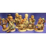 Ten Goebel figurines, no cracks, chips or visible restoration. P&P Group 3 (£25+VAT for the first