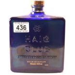 Haig Club single grain Scotch whisky, square blue 700ml bottle. P&P Group 2 (£18+VAT for the first