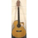 Tonewood electric acoustic guitar, model KW666SNC with canvas bag. Not available for in-house P&P,