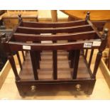 Mahogany reproduction magazine rack with a single drawer. Not available for in-house P&P, contact