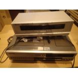 Panasonic top loading video cassette recorder NV-7000 and an Ion tape 2 PC cassette archiver. Not