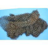 Two pieces of tree surgeon chain mail. Not available for in-house P&P, contact Paul O'Hea at