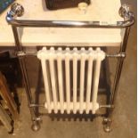 Stainless steel bathroom radiator and towel rail. Not available for in-house P&P, contact Paul O'Hea