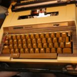 Cased Smith Corona electric typewriter. Not available for in-house P&P, contact Paul O'Hea at