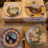 Quantity of collectors plates to include Royal Doulton and Wedgwood examples. Not available for in-