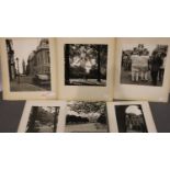 Six large black and white photographs taken in 1964 of London scenes; Big Ben etc, largest 38 x 30