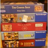 Mixed boxed jigsaw puzzles. Not available for in-house P&P, contact Paul O'Hea at Mailboxes on 01925