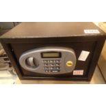 A Yale digital steel safe with keys and pin office. Not available for in-house P&P, contact Paul O'