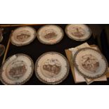 Exclusive collections set of six limited edition plates, one with COA. Not available for in-house