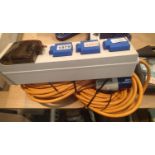 Three socket camping extension lead. Not available for in-house P&P, contact Paul O'Hea at Mailboxes