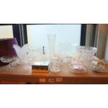 Large collection of glass including fruit bowls. Not available for in-house P&P, contact Paul O'