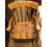 Pine rocking chair. Not available for in-house P&P, contact Paul O'Hea at Mailboxes on 01925 659133