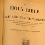 Large Victorian illustrated bible. Not available for in-house P&P, contact Paul O'Hea at Mailboxes