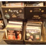 Four boxes of mixed genre LPs. Not available for in-house P&P, contact Paul O'Hea at Mailboxes on