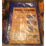 Two new old stock 9 x 6 ft Nordstrom tarpaulins. P&P Group 1 (£14+VAT for the first lot and £1+VAT