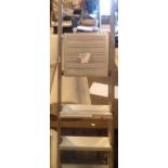 Pair of aluminum folding step ladders. Not available for in-house P&P, contact Paul O'Hea at