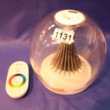 Sensory lamp with remote control. Not available for in-house P&P, contact Paul O'Hea at Mailboxes on