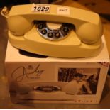 Ivory GPO Audrey push button telephone is compatible with modern telephone banking and any