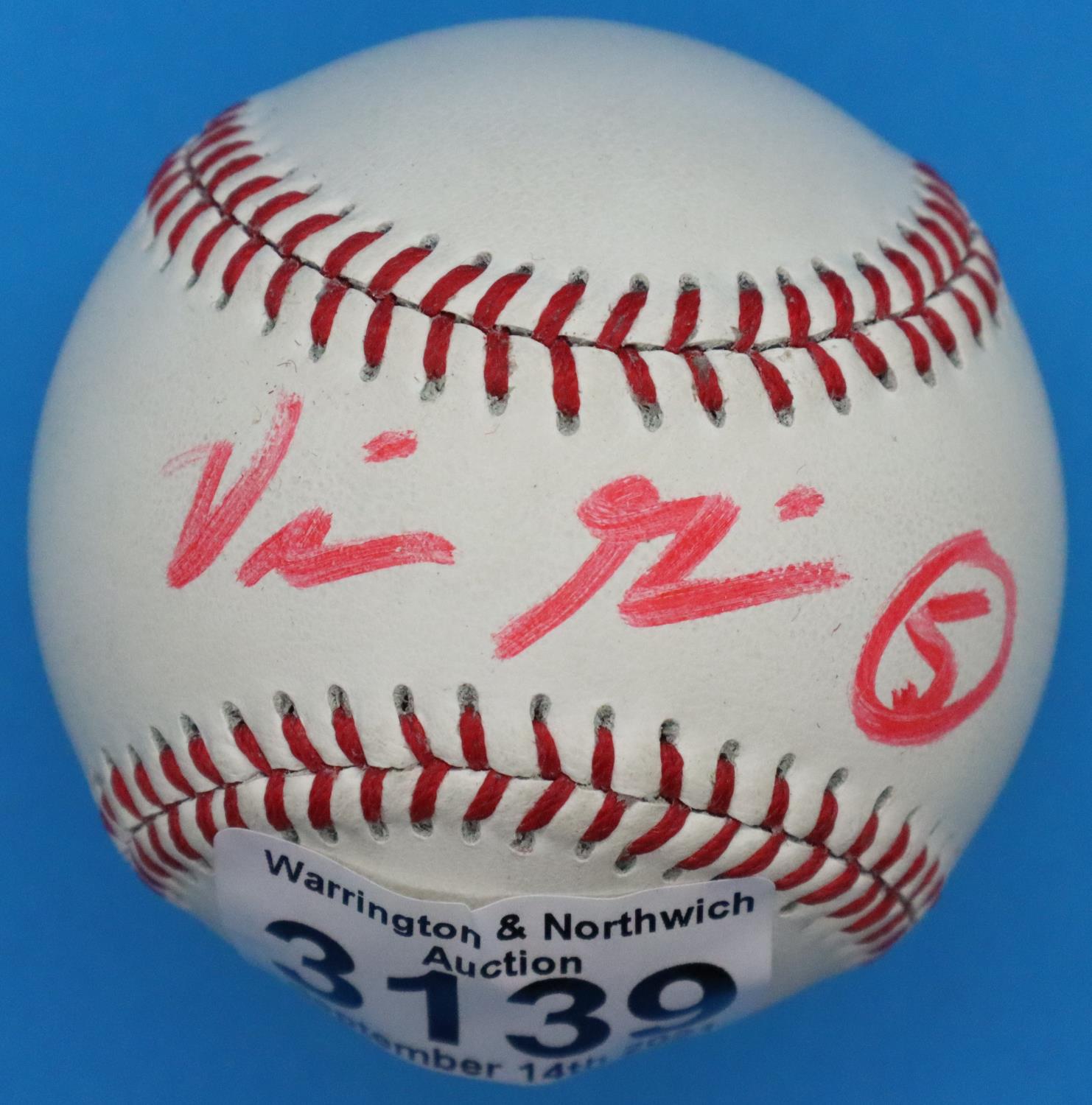 Wilson Official League baseball bearing indistinct signature. P&P Group 1 (£14+VAT for the first lot