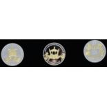 2013 Coronation Jubilee three coin silver £5 set, limited edition number 43 of 495, boxed with