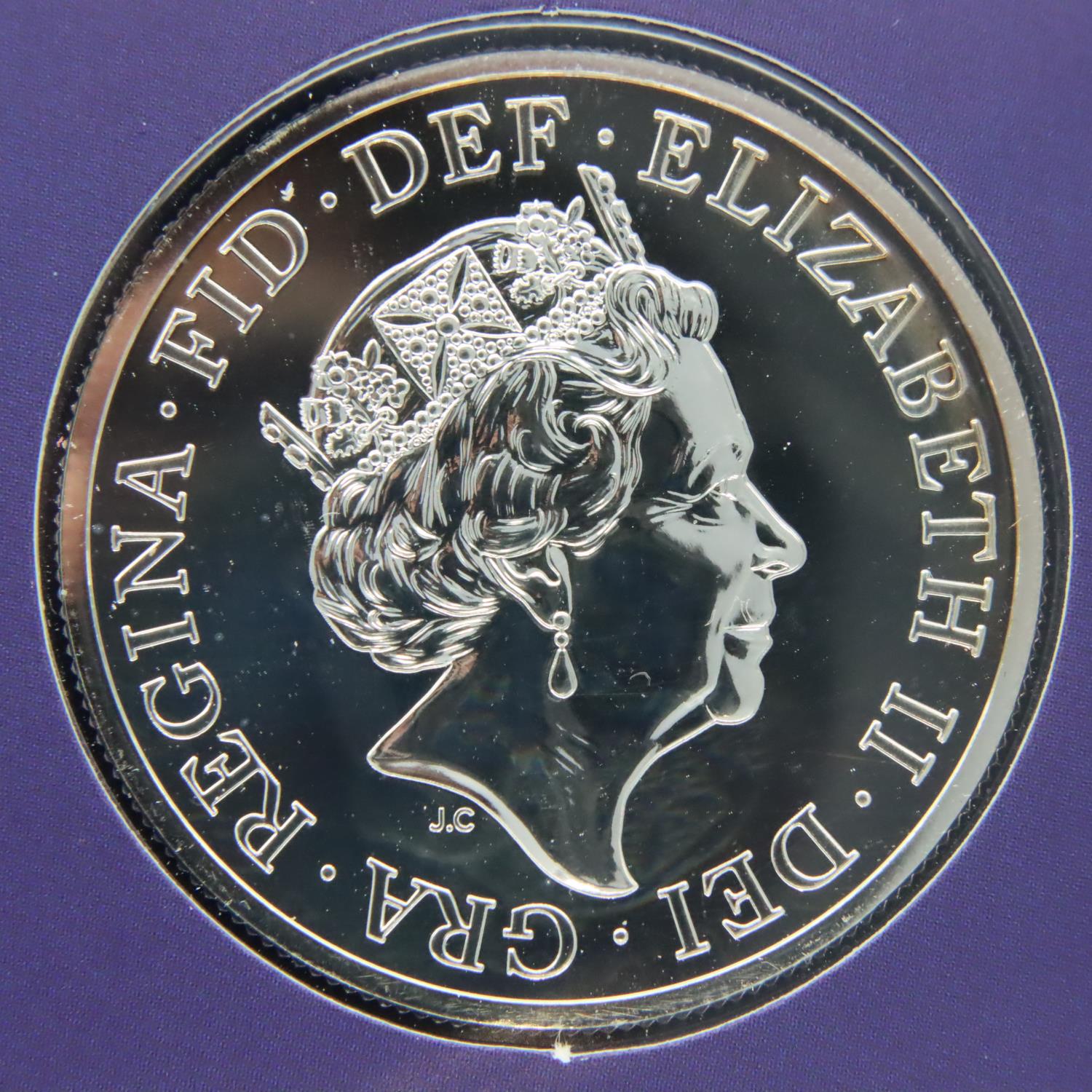 2015 Britannia Design uncirculated 999 fine silver £50. P&P Group 1 (£14+VAT for the first lot - Image 2 of 2