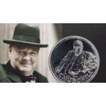 2015 Winston Churchill uncirculated 999 fine silver £20. P&P Group 1 (£14+VAT for the first lot