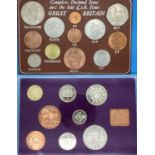 1970 British RSD proof set and complete decimal and last LSD issue. P&P Group 1 (£14+VAT for the