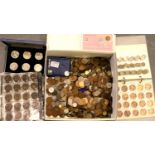 A very large collection of predominantly British 19th and 20th century coinage. Not available for