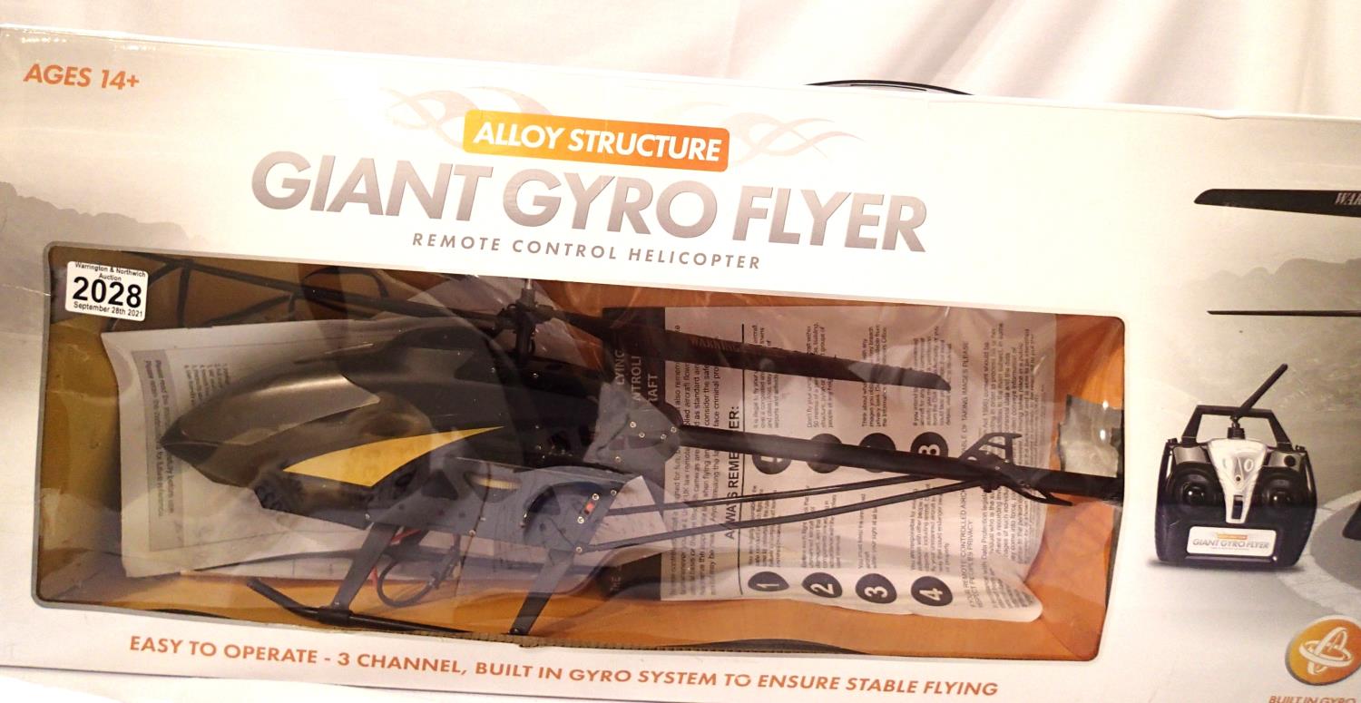 Giant giro flyer remote controlled helicopter. Not available for in-house P&P, contact Paul O'Hea at