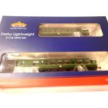 Bachmann 32-516 Derby lightweight, 2 car DMU Green with speed whiskers in excellent to very near