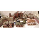 Selection of built OO scale buildings, mostly card construction, mostly in good, ex layout