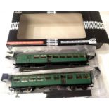 LSWR Gate Stock twin pack coaches set 373, B.R. Green, Vernon Model Rail exclusive in very near mint