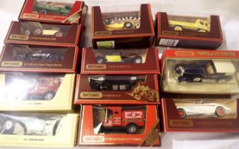 Twelve Matchbox models of YesterYear. P&P Group 2 (£18+VAT for the first lot and £3+VAT for