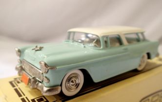 Brooklin models 1/43 scale diecast 1955 Chevrolet Nomad in very near mint condition, boxed. P&P