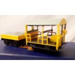 Bachmann 32-992, Wickham Trolley, BR Engineers Yellow, in excellent to very near mint condition,