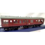 Bachmann 39-775, Soft Inspection Saloon, L.M.S. Crimson Lake, in very near mint condition, boxed.