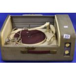 ***WITHDRAWN***Ferguson vintage record player lacking all accessories. Not available for in-house P