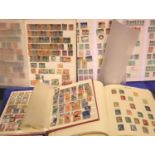 Three stock books and one album of postage stamps Portugal, Italy and Germany. Not available for