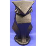 Cast iron Art Deco style cat doorstopper, H: 26 cm. P&P Group 2 (£18+VAT for the first lot and £3+